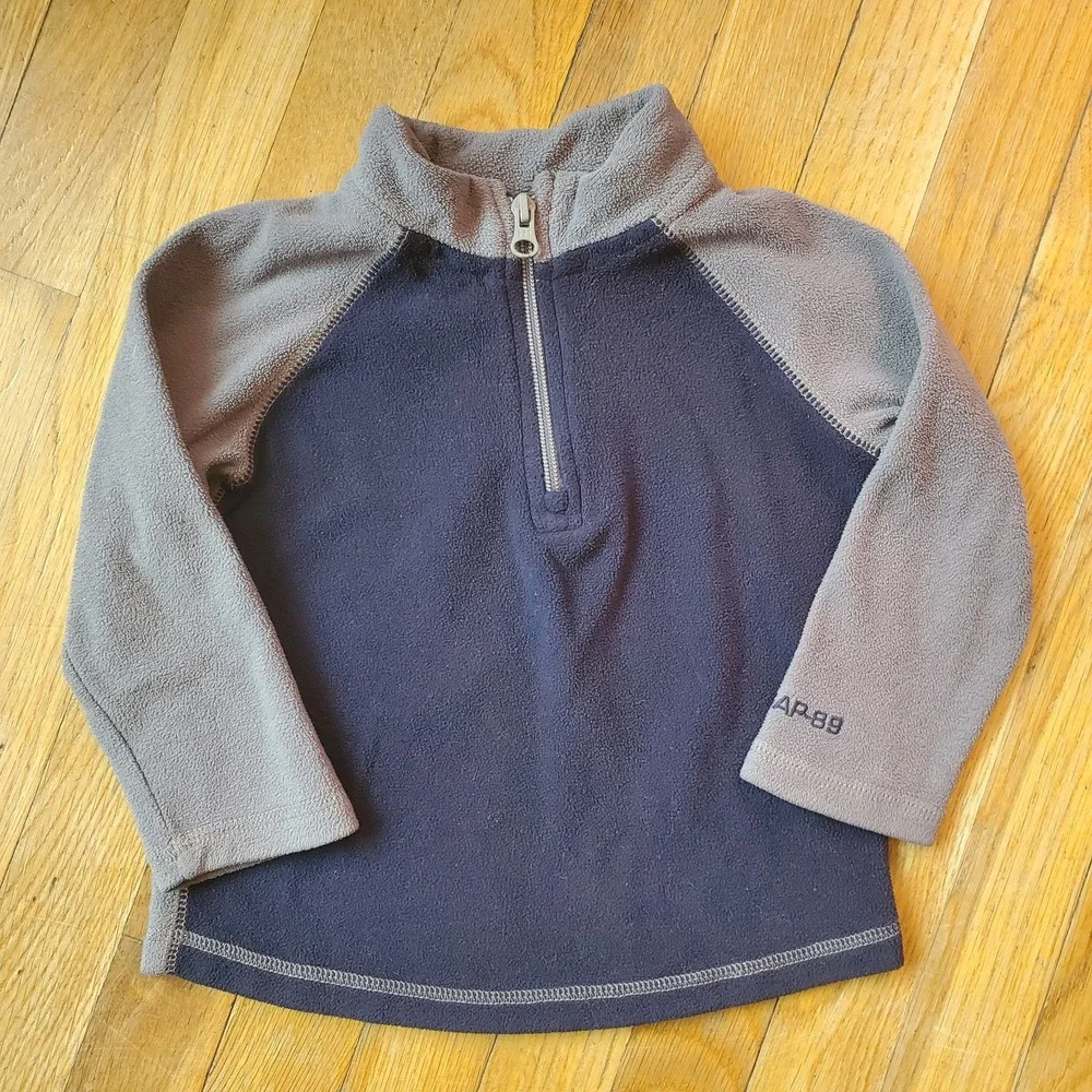Baby Gap quarter zip pullover fleece sweater size 2 years toddler